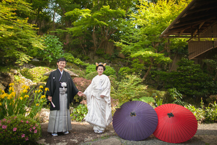 粟田山荘での結婚式11