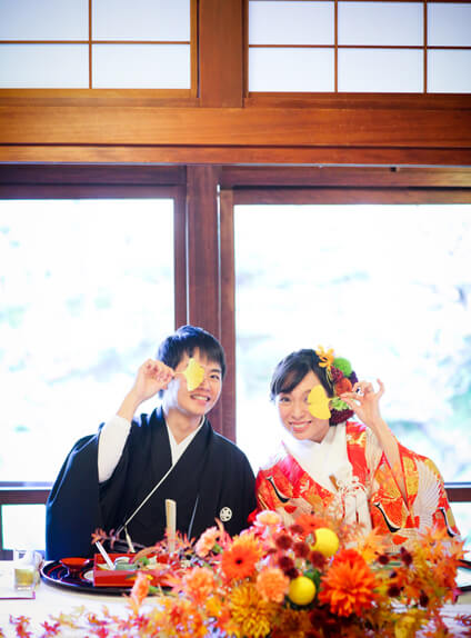 粟田山荘での結婚式16