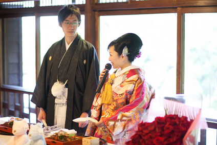 粟田山荘での結婚式23