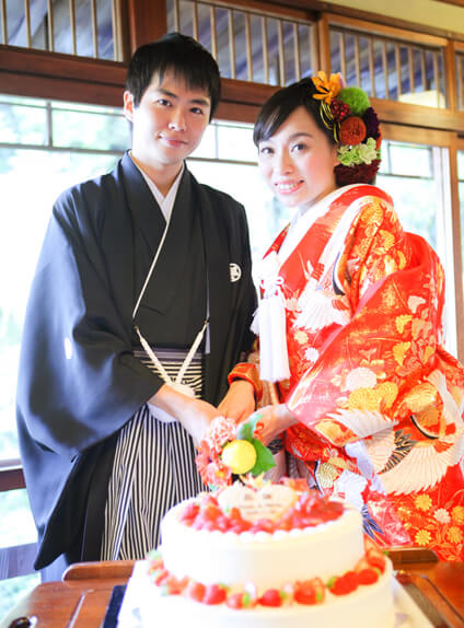 粟田山荘での結婚式25