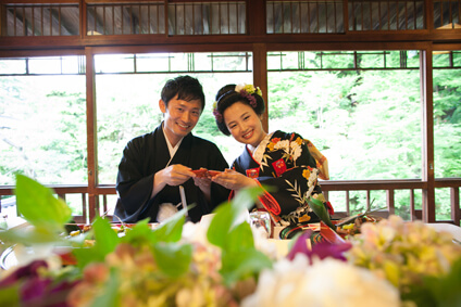 粟田山荘での結婚式32