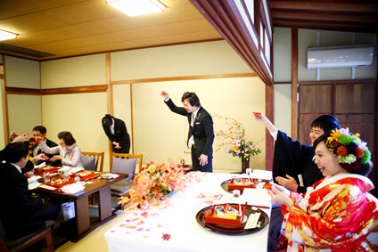 粟田山荘での結婚式35