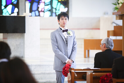 カトリック河原町教会での結婚式14
