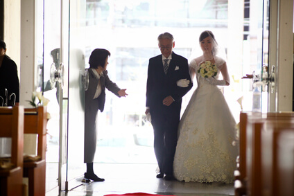 カトリック河原町教会での結婚式15