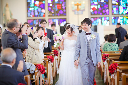 カトリック河原町教会での結婚式26