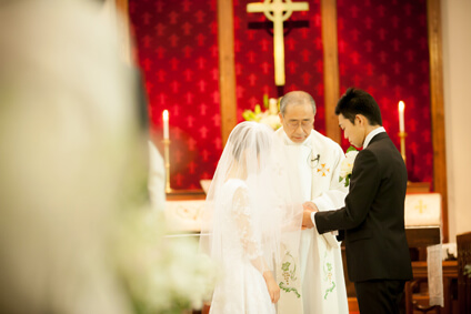 京都復活教会での結婚式13