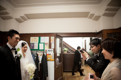 京都復活教会での結婚式14