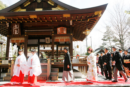 護王神社での結婚式01