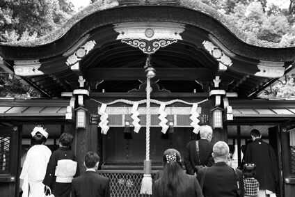 護王神社での結婚式10