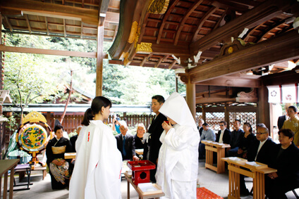 八大神社での結婚式10
