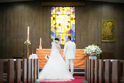 王たるキリストカトリック伊丹教会での結婚式08