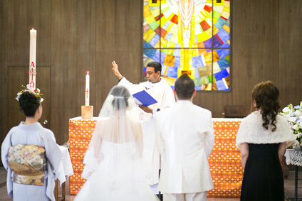 王たるキリストカトリック伊丹教会での結婚式25