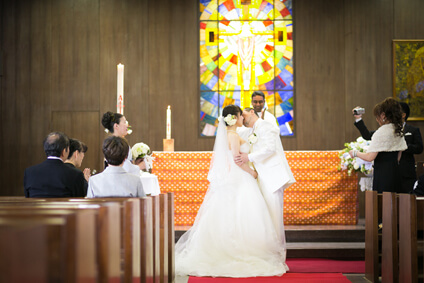 王たるキリストカトリック伊丹教会での結婚式27
