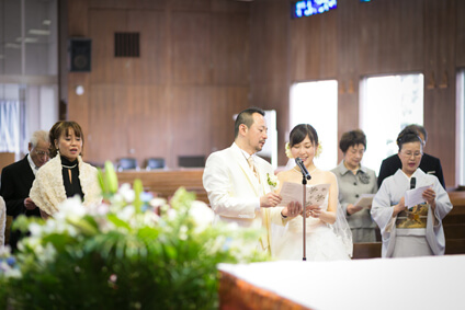 王たるキリストカトリック伊丹教会での結婚式31