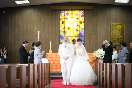 王たるキリストカトリック伊丹教会での結婚式33