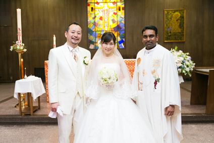 王たるキリストカトリック伊丹教会での結婚式38