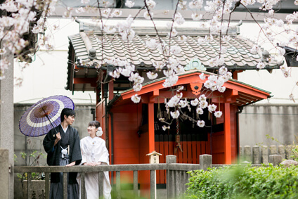 六孫王神社での結婚式16